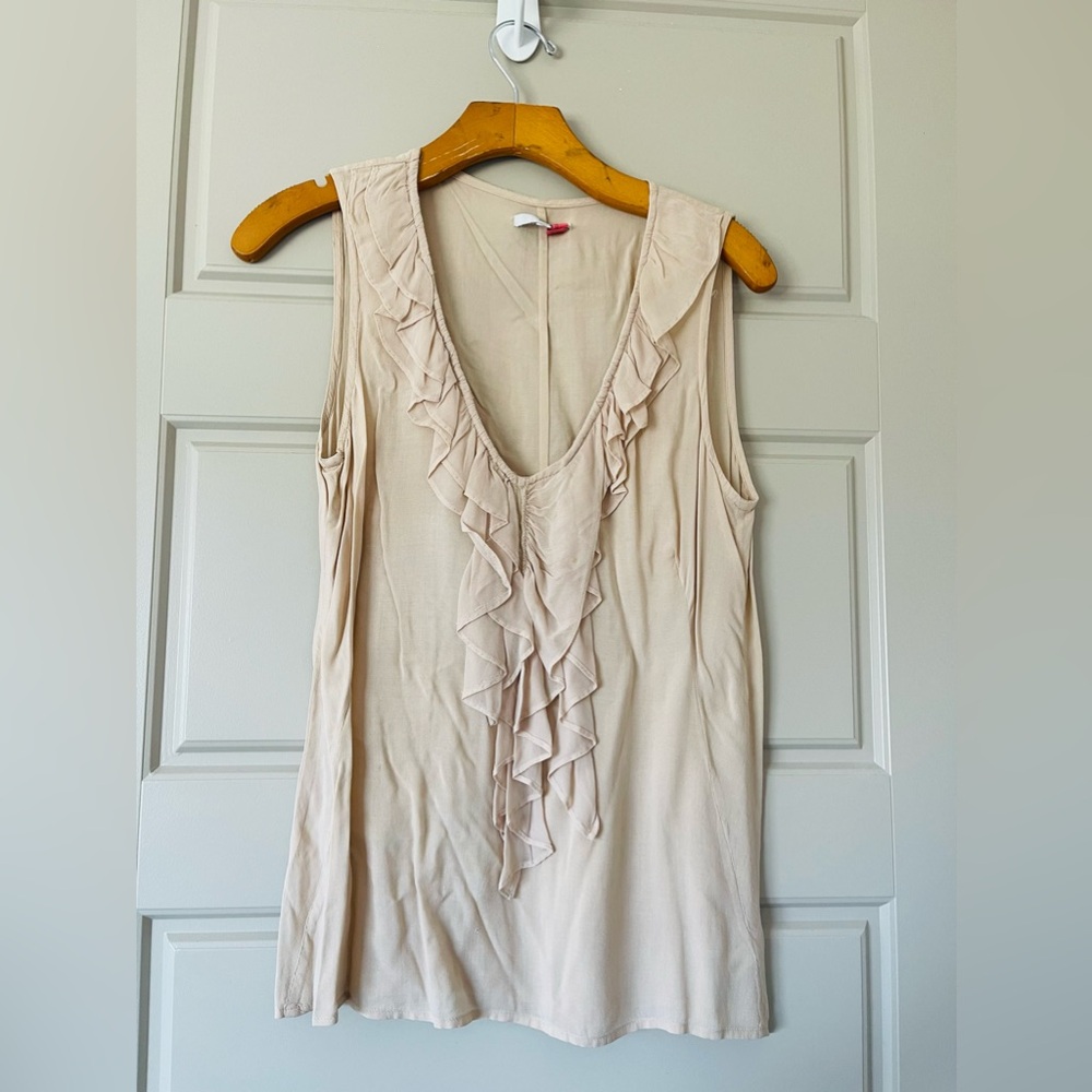 Neutral Frill Blouse by Gap